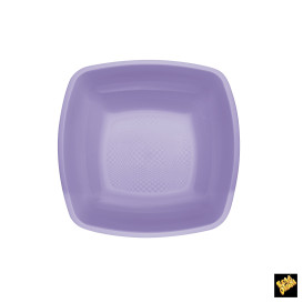 Assiette Plastique Réutilisable Creuse Lilas PP 180mm (300 Utés)