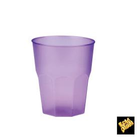 Verre Plastique "Frost" Violet PP 270ml (20 Unités)