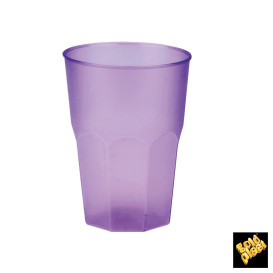 Verre Plastique "Frost" Violet PP 350ml (420 Unités)