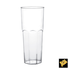 Verre Plastique Tube Transp. PS Ø65mm 350ml (10 Utés)