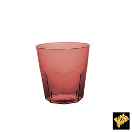 Verre Plastique Bordeaux Transp. PS Ø73mm 220ml (50 Utés)