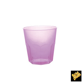 Verre Plastique Violet Transp. PS Ø73mm 220ml (50 Utés)