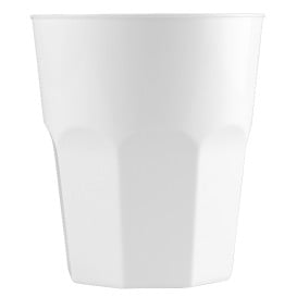 Verre Plastique à Cocktail Blanc PP Ø84mm 270ml (20 Unités)