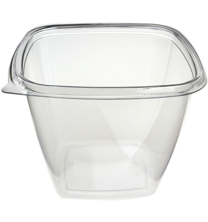 Bol en Plastique Carré PET 750ml 125x125x90mm (50 Utés) Bol en Plastique Carré PET 750ml 125x125x90mm (50 Utés)