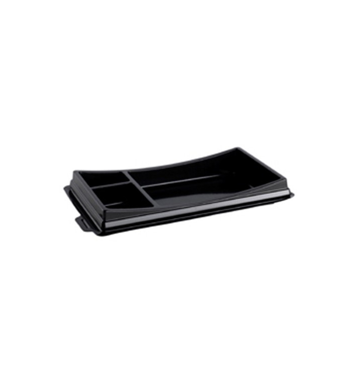 Plateau Sushi Noir 199x113mm (10 Unités)