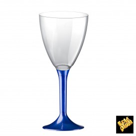 Flûte en Plastique Vin Bleu Perlé 160ml (20 Unités)