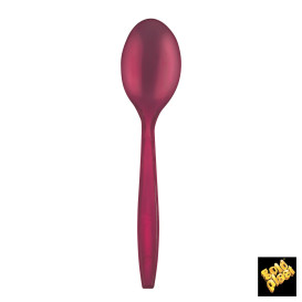 Cuillère Plastique PS Premium Bordeaux 190mm (1000 Utés)