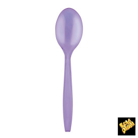 Cuillère Plastique PS Premium Lilas 190mm (50 Utés)