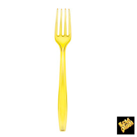 Fourchette Plastique PS Premium Jaune 190mm (1000 Utés)
