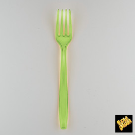 Cuillère Plastique PS Premium Vert Citron 190mm (1000 Utés)