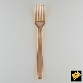 Fourchette Plastique PS Premium Marron 190mm (50 Utés)