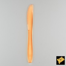 Couteau Plastique PS Premium Orange 190mm (1000 Utés)