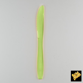 Couteau Plastique PS Premium Vert Citron 190mm (1000 Utés)