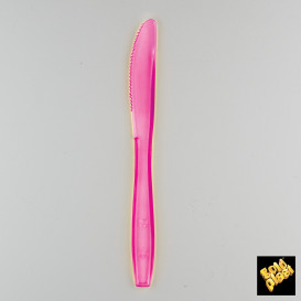 Couteau Plastique PS Premium Fuchsia 190mm (50 Utés)