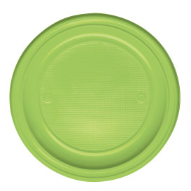 Assiette Plastique Plate Orange PS 220mm (780 Unités)