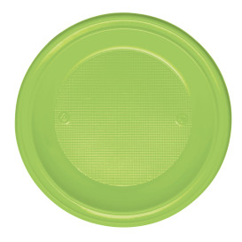 Assiette Plastique Plate Orange PS 220mm (600 Unités)