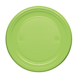 Assiette Plastique Plate Orange PS 170mm (1100 Unités)