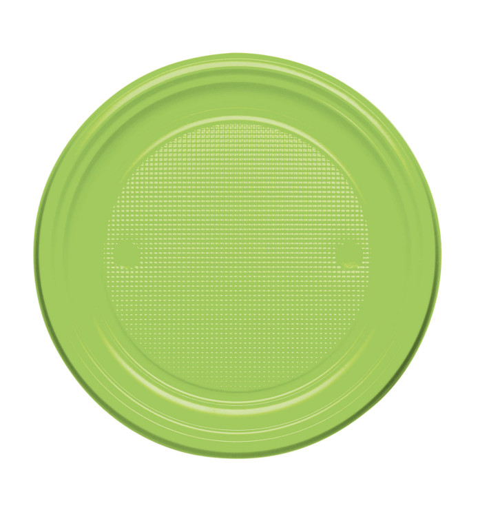 Assiette Plastique Plate Orange PS 170mm (1100 Unités)