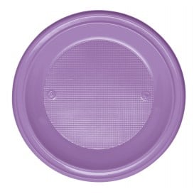 Assiette Plastique Fond Violette PS 220mm (30 Unités)