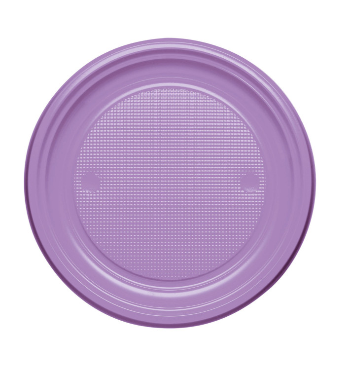 Assiette Plastique Plate Violette PS 170mm (1100 Unités) Assiette Plastique Plate Violette PS 170mm (1100 Unités)