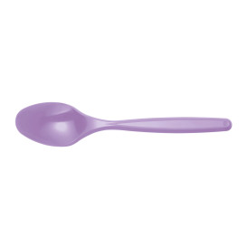 Cuillère Plastique Violette PS 120mm (40 Unités)