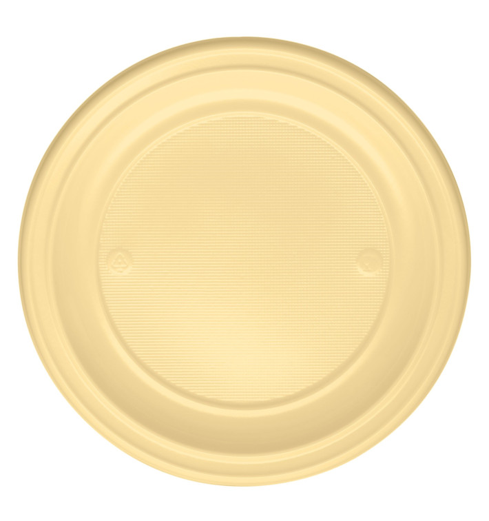 Assiette Plastique Plate Creme PS 220mm (30 Unités) Assiette Plastique Plate Creme PS 220mm (30 Unités)