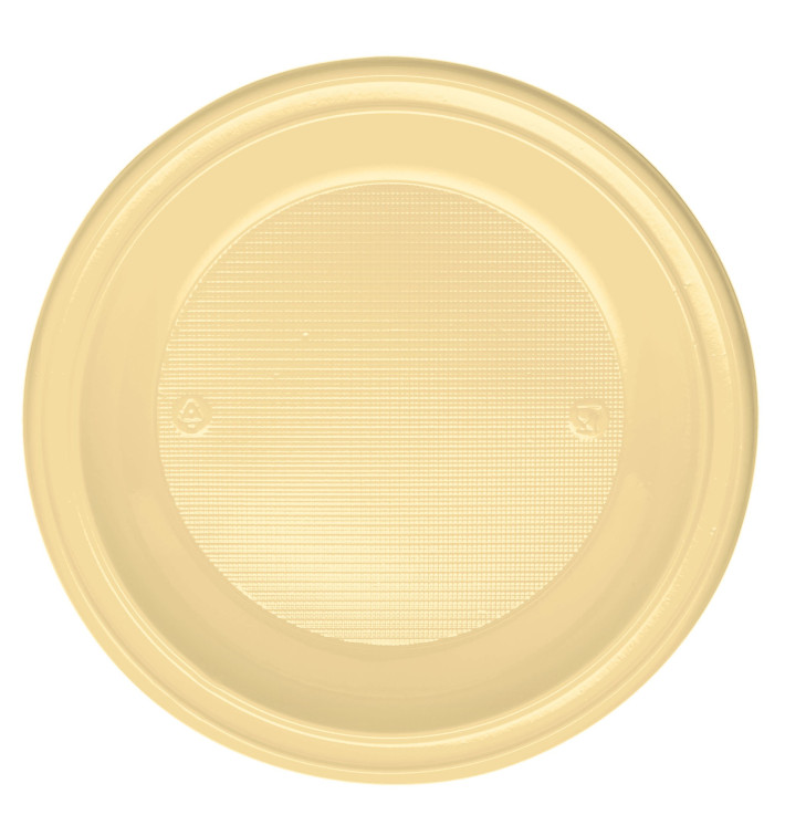 Assiette Plastique Plate Creme PS 220mm (600 Unités) Assiette Plastique Plate Creme PS 220mm (600 Unités)