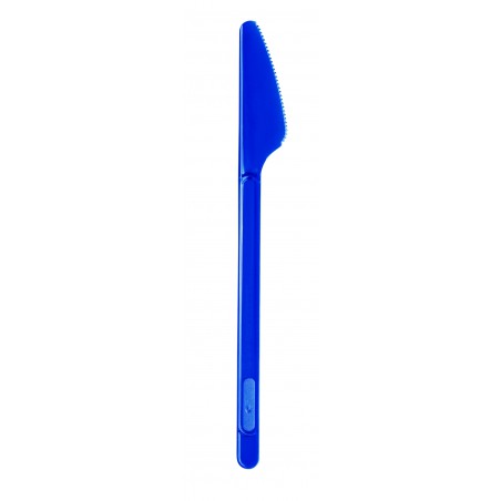 Couteau Plastique PS Bleu Foncé 175mm (600 Unités)