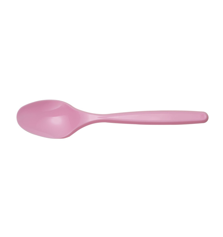 Cuillère Plastique Rose PS 120mm (40 Unités) Cuillère Plastique Rose PS 120mm (40 Unités)