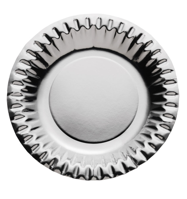 Assiette ronde Carton Argenté 180mm (10 Unités) Assiette ronde Carton Argenté 180mm (10 Unités)