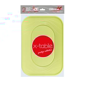 Plateau Plastique PP "X-Table" Lima 330x230mm (2 Utés)