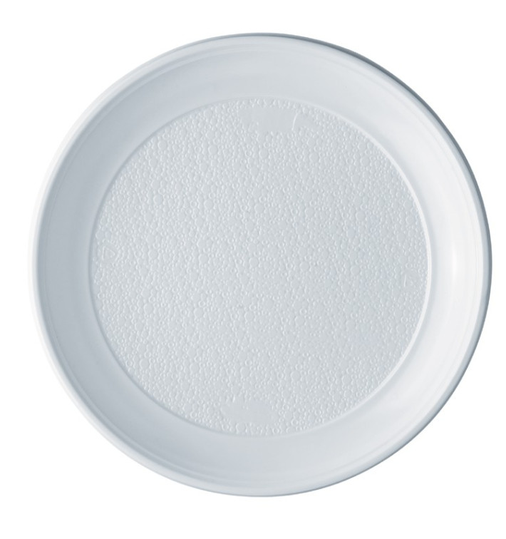 Assiette Plastique PS Plate Blanche 250mm (800 Unités)