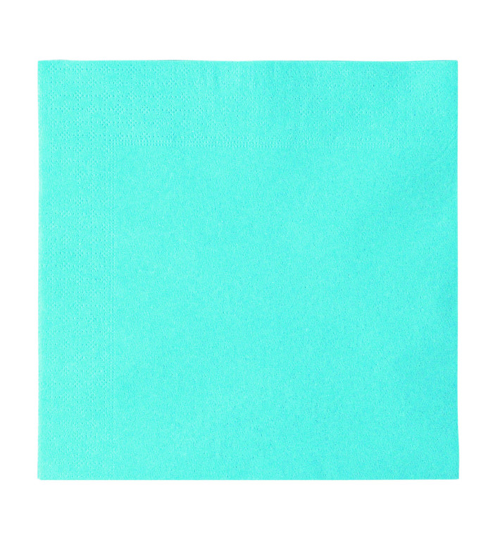 Serviette Papier 2 épaisseurs Bleu Clair 33x33cm (50 Unités) Serviette Papier 2 épaisseurs Bleu Clair 33x33cm (50 Unités)