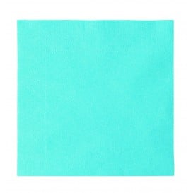 Serviette Papier 2 épaisseurs Bleu Clair 33x33cm (1200 Utés)