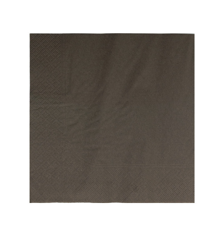 Serviette Papier 2 épaisseurs Chocolat 33x33cm (50 Unités)