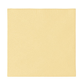 Serviette Papier 2 épaisseurs Crème 33x33cm (50 Unités)