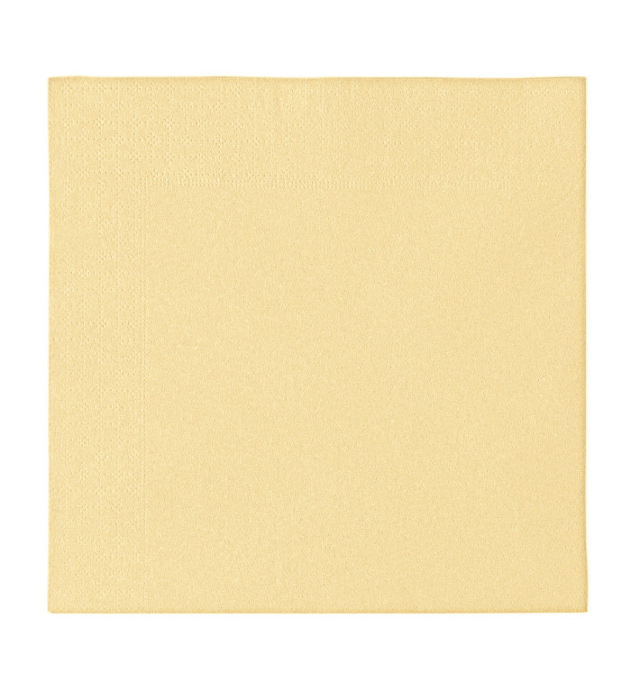 Serviette Papier 2 épaisseurs Crème 33x33cm (50 Unités) Serviette Papier 2 épaisseurs Crème 33x33cm (50 Unités)