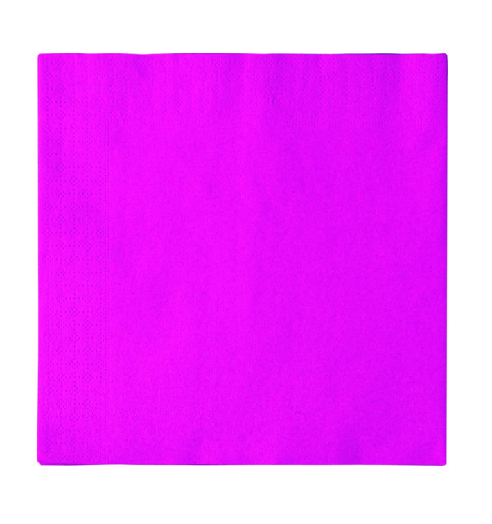 Serviette Papier 2 épaisseurs Fuchsia 33x33cm (50 Unités) Serviette Papier 2 épaisseurs Fuchsia 33x33cm (50 Unités)