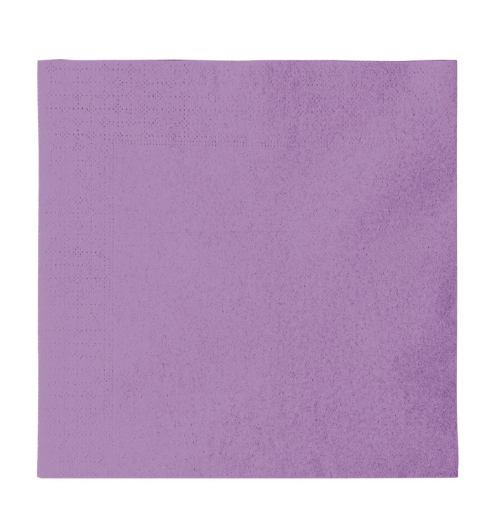 Serviette Papier 2 épaisseurs Lilas 33x33cm (50 Unités) Serviette Papier 2 épaisseurs Lilas 33x33cm (50 Unités)