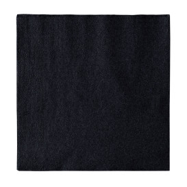 Serviette Papier 2 épaisseurs Noir 33x33cm (50 Unités)