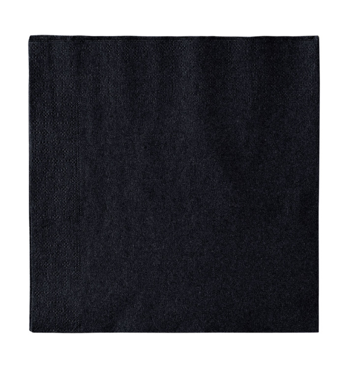 Serviette Papier 2 épaisseurs Noir 33x33cm (50 Unités) Serviette Papier 2 épaisseurs Noir 33x33cm (50 Unités)
