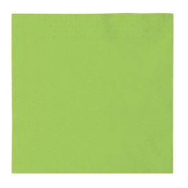 Serviette Papier 2 épaisseurs Vert citron 33x33cm (50 Utés)