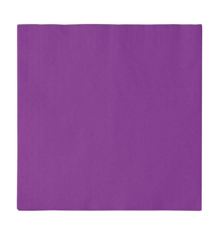 Serviette Papier 2 épaisseurs Violet 33x33cm (50 Unités) Serviette Papier 2 épaisseurs Violet 33x33cm (50 Unités)