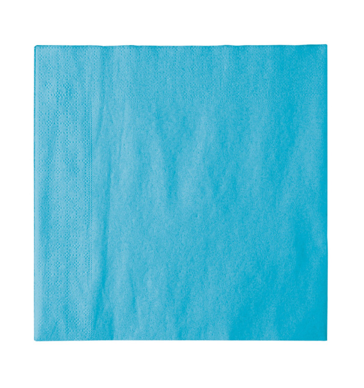 Serviette Papier 2 épaisseurs Turquoise 33x33cm (50 Unités) Serviette Papier 2 épaisseurs Turquoise 33x33cm (50 Unités)