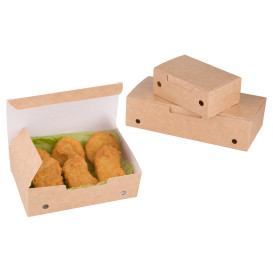 Boîte Repas à emporter Petit Kraft 115x72x43mm (25 Utés)