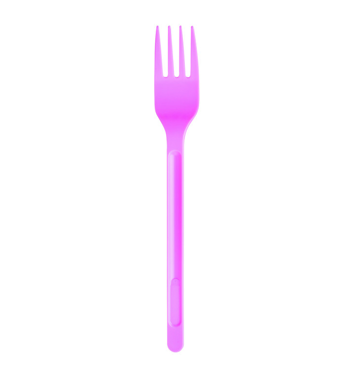 Fourchette Plastique PS Rose 175mm (20 Unités) Fourchette Plastique PS Rose 175mm (20 Unités)