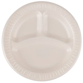 Assiette Thermique FOAM "Quiet Classic" 3 C. Stratifié Miel Ø230mm (125 Unités)