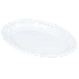 Assiette en Plastique PS "Famous Impact" Blanc Ø280mm (500 Unités)