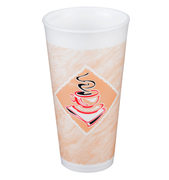 Gobelet isotherme FOAM "Café" 20Oz/600ml Ø9,4cm (20 Unités)