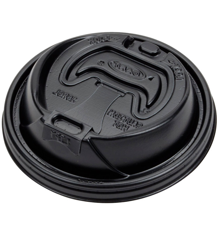 Couvercle "Lift n' Lock" PS Noir Ø9,4cm (1.000 Utés) Couvercle "Lift n' Lock" PS Noir Ø9,4cm (1.000 Utés)